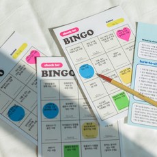 자기소개 아이스브레이킹 빙고 게임 레크레이션 대화, 청소년30매, 상세 설명 참조, 상품선택:청소년30매