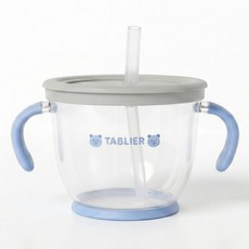 따블리에 유아용 이지 자기주도 양손 빨대컵 BPA FREE, 150ml, 1개, 블루