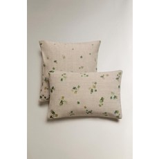 zara 자라 클로버 쿠션 커버 - 라이트 베이지326111, 45 x 45 cm