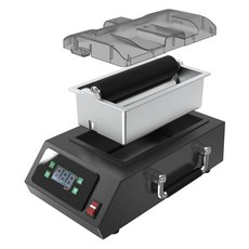 XCMAN Alpine Nordic XC 스키 디지털 롤러 왁싱 머신 - 탈착식 왁스 트레이 - 더블 롤러 150mm 너비, 1개