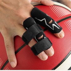 專業運動指套：籃球排球護指關節護具，加壓加長型防護，提升運動表現, 一代 黑色單隻【無綁帶】效果差,L, 1個