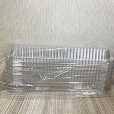 柚子烘焙 方形鋁箔紙盒 125入 燒烤烤肉錫箔盒, 1個, 161方鋁_透明蓋25入