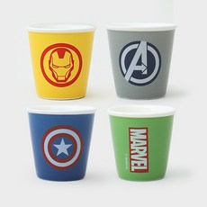 韓國大創 韓式 燒酒杯 玻璃 小酒杯 聚餐 韓文杯子, 1個, 漫威(4入), 透明