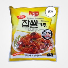 청은 혼합 찹쌀가루, 1kg, 5개