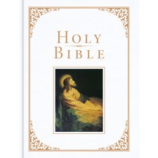 (영문도서) KJV Family Bible Deluxe White Bonded Leather-Over-Board Bonded Leather, Holman Bibles, English, 9781087774633