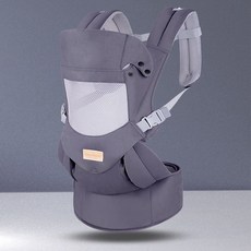 嬰兒揹帶新生兒寶寶前抱式多功能背袋, 1052升級版網款 深灰色