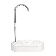 버데버스 물병 펌프 휴대용 충전식 6가지 위치 갤런 병용 전기 디스펜서 자동, White