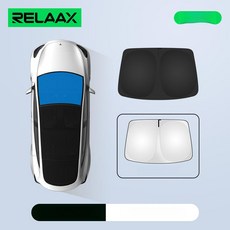 NOVA 모델y썬쉐이드 햇빛가리개 선블라인드, 1개, Y 앞 유리 1 점심시간 캠핑에