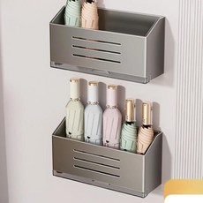 자석식 벽걸이 우산꽂이 문 뒤 배수 설계 무타공 현관 우산 보관 정리대, 14. Gun Ash Storage Box2, 1개