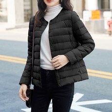 믹스블링 여성 경량 패딩 오리털 빅사이즈 점퍼 아우터