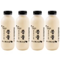명품소이 맷돌로간 100%국산햇콩 무첨가 진한 콩물, 500ml, 4개