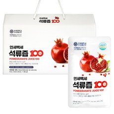 연세 생활건강 연세백세 석류즙 100 착즙 농축액 건강즙, 1박스, 2.1L