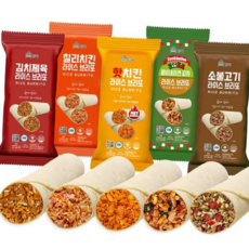 라이스 브리또 담짜 전자 레인지 냉동 브리또 즉석 간편식 야식 콤비네이션 식사대용 간편한 간단한 혼밥, 칠리치킨