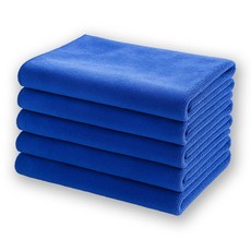 필굿리빙 다용도 두꺼운 극세사 손걸레 소형(30X40cm), 블루, 5개