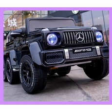 벤츠 지바겐 어린이 아기 전동차 유아 전동 자동차 대형, 6륜 블랙, 1개