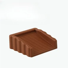 1pc 크리 에이 티브 방풍 도어 스톱퍼 플라스틱 매트 표면 웨지 안전 차단기 충돌, 03 Coffee color 1pc