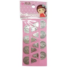 八八八e網購 8入穿針片 穿線器 縫紉用品 裁縫用品, 銀色, 8入