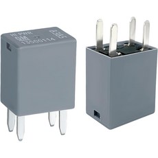 HABNVUON 2PCS 자동차 에어컨 릴레이 AC 135001148385 12VDC 40A SPST 고출력 4핀 퓨즈 박스 대부분의 차량과 호환되는 퀵 커넥트 팬 액세서리