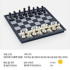 체스 자석 말 접이식 휴대용 보드 어린이 초등학교 훈련 대회용 특별 세트 체스세트 체스판, 사이즈M 25x25cm