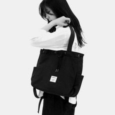 기저귀가방 숄더백 투웨이 남녀공용 백팩+동아상사Shop, 블랙-FREE