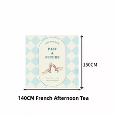 휴대용 비치 매트 방수 모래방지 야외 캠핑 시트 쿠션 내구성 폴리에스터 그라운드 커버, 35. 초슬림 비치 매트 프렌치 애프터눈 티 140*1