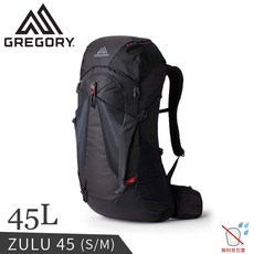 GREGORY ZULU 45L 登山背包 美國 火山黑, S/M
