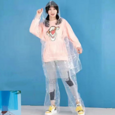 남성 우비 바지 일회용 비상용 투명 휴대용 우비 바지 10개 간편 레저용 가벼운 팬츠 캠핑 여성 방수 낚시, 화이트