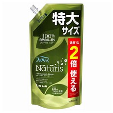 風倍清 自然系列 殺菌除臭噴霧 織物專用 檸檬玻璃&薑 補充包 640mL, 1個