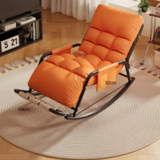 1인용 흔들의자 소파 편안한 리클라이너 소파 1인용 소파 1인 리클라이너, 111X60X50cm/1인용, 오렌지