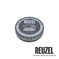 REUZEL 黑金豬 超強力黏土級水性霧面髮蠟 (死亡之水聯名款) 旭峰美妝總代理公司貨, 1個, 灰豬113g