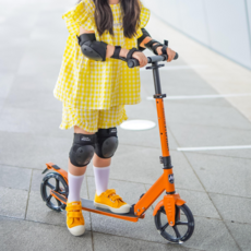 켈리앤스테판 마스터미니킥보드 어린이 유아 초등학생 킥보드 두발 수동 컬러풀 스페셜, 오렌지, 1개
