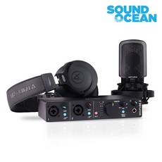 아투리아 MiniFuse Recording pack ARTURIA 미니퓨즈 레코딩팩 USB오디오인터페이스 마이크 헤드폰 패키지, 블랙