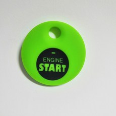 機車鑰匙圈 ENGINE START, start綠鑰匙套, 1個