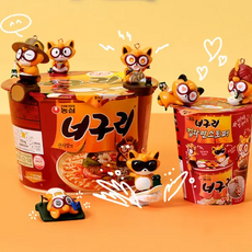 농심 너구리 컵라면 스토퍼 블라인드백 9종 랜덤발송, 1개