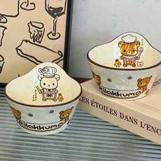 Rilakkuma 陶瓷碗, 輕鬆熊+熊妹, 1套