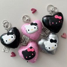 퐁신 패딩 레트로 키티키링 미니 키링 작고 귀여운 여자키링