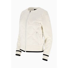 엘르골프 여성 겨울 물결퀼팅 니트소매 경량다운 점퍼 6j 82001 pt