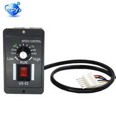 US-52 250W AC 220V 50/60Hz 모터 속도 컨트롤러 정방향/역방향 제어(필터 커패시터 포함) 6핀 터미널 산업, 1개, 기타