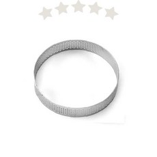 제과제빵 원형 스테인리스 타공 무스틀 낮은형 케이크 디저트 무스케이크 제작, 1개