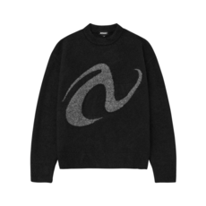 브랜드정품 널디 NDY 핀휠 크루넥 스웨터 블랙 234603