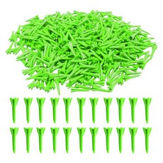 VEASAERS Short Golf Tees 플라스틱 3.8cm(1 1/2인치) 밸류 300팩 업그레이드 더 깨지지 않는 벌크 안정성 마찰 감소 사이드 스핀 티 남성 여성 여성, 300 Pack, 초록색