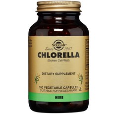 SOLGAR 綠藻補充素食膠囊, 100顆, 1罐