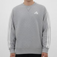 아디다스 베이직 삼선 맨투맨 남성 스웨트 셔츠 캐주얼 긴팔티 편안한 트레이닝 티셔츠