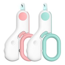 강아지 LED DD-12814 애견 발톱 손톱 클리퍼 깎이 11216pc 1(PC), 핑크