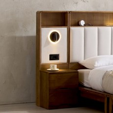 잉글랜더 누오보 침실협탁(누오보 침대 구매시, 월넛, 1개