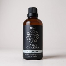 MW精油工坊 No.5 脈輪能量按摩油 尤加利檸檬草本舒壓按摩油, 1個, 100ml