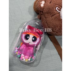 正版授權 飛天小女警 透明收納袋 可愛玩偶掛件 禮物 娃包 - 精緻收藏，展現您的少女心, 1個