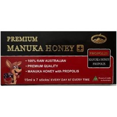 뉴질랜드 네이쳐스탑 NATURE`S TOP Royal Jelly + Red Ginseng Manuka Honey 프리미엄 프로폴리스 마누카 스틱꿀 15ml x 7스틱, 2개