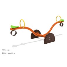 야외 스프링 시소 펜션 놀이터 용수철 목마 공원 흔들, F. 시소 A54, 1개