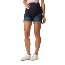 [ 1111714 ] 리바이 스트라우스 시그니처 골드 여성용 임산부 미드 라이즈 반바지 블루 라군-무수